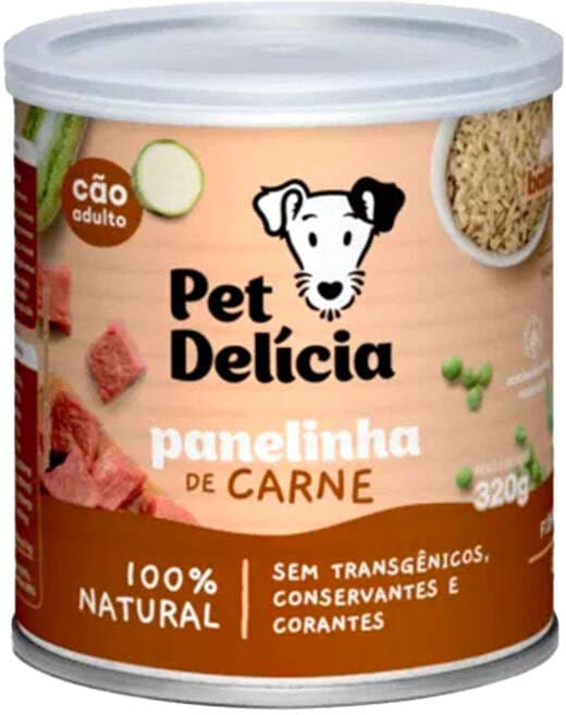PET DELICIA PANELINHA DE CARNE 320GRS (CÃO)