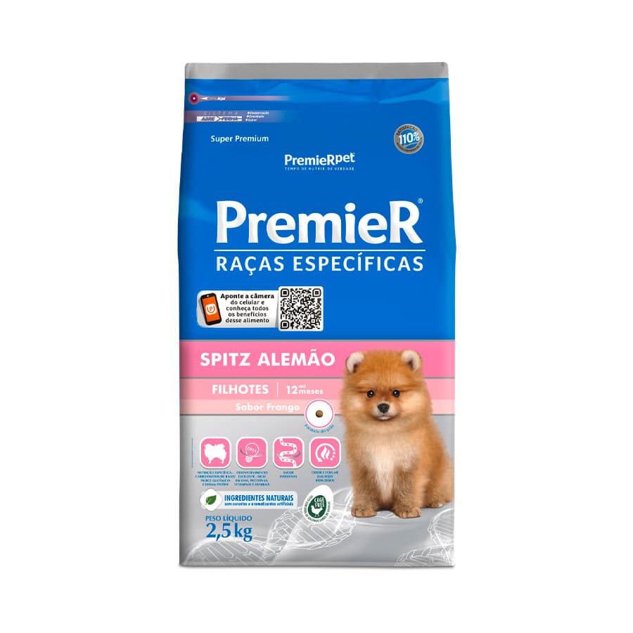 PREMIER SPITZ ALEMÃO FILHOTE 2.5KG