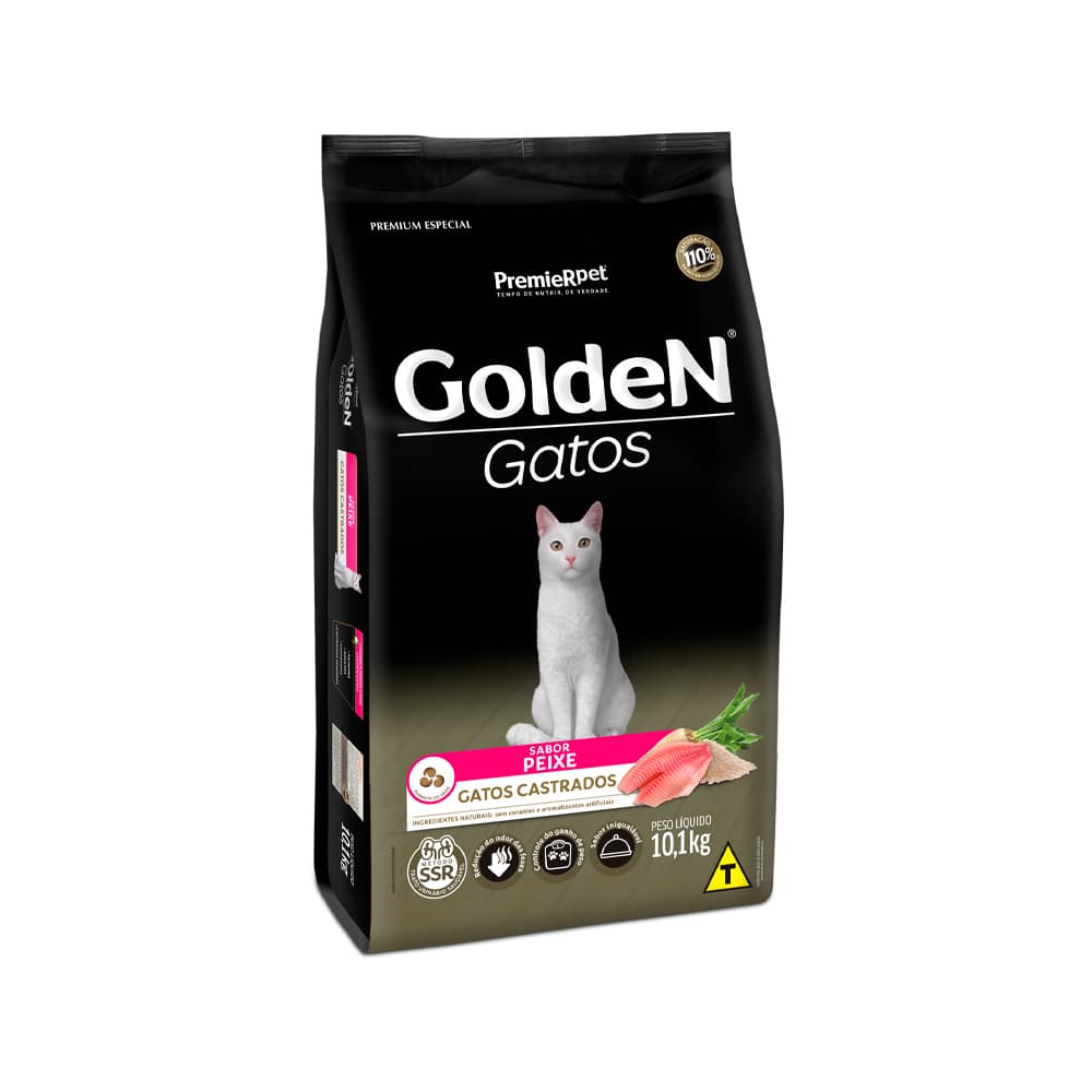 GOLDEN GATOS AD.CAST. PEIXE 10.1KG