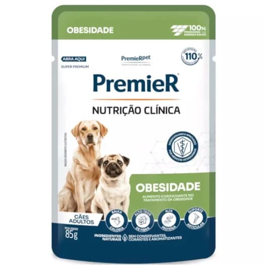 PREMIER NUTR CLIN UMIDOS CAES OBESIDADE 20X85GRS