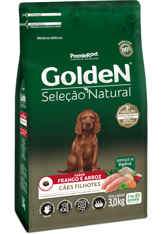 GOLDEN SEL.NATURAL CAO FILHOTE MB 1KG