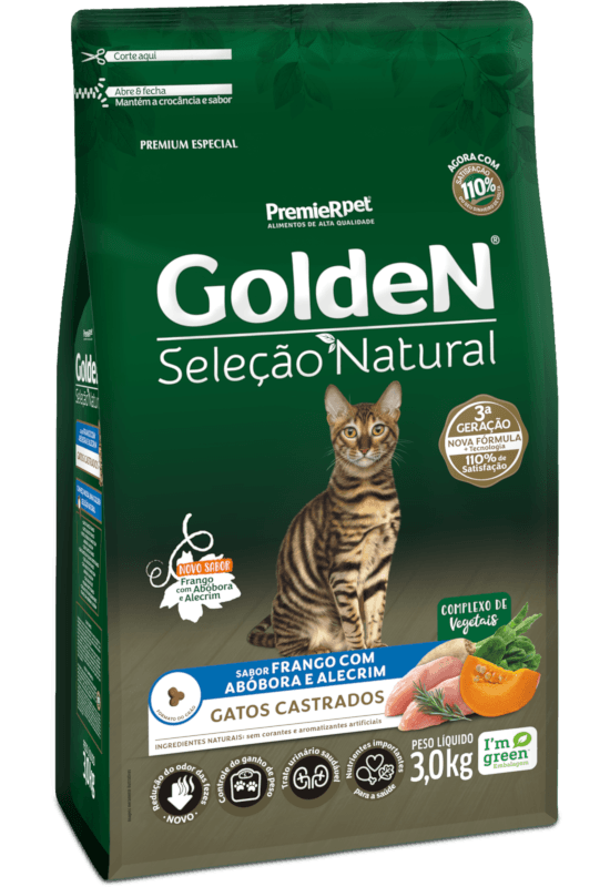 GOLDEN SEL.NAT. GATO CASTR ABOBORA 1KG