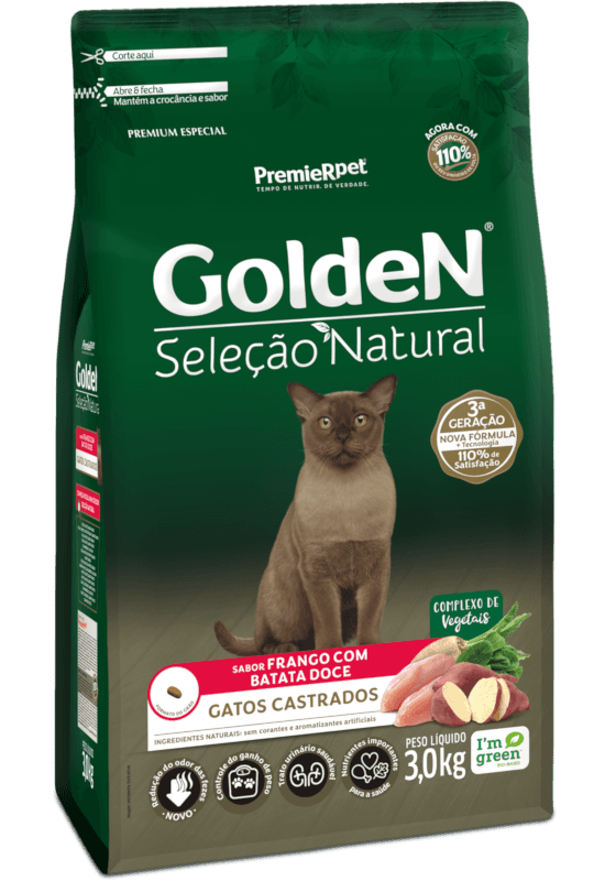 GOLDEN SEL.NAT. GATO CASTR BATATA DOCE 1KG