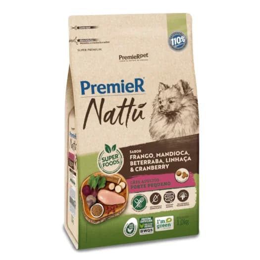 PREMIER NATTU AD. PEQ. PORTE MANDIOCA 1KG