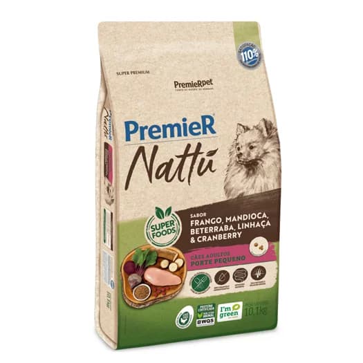 PREMIER NATTU AD. PEQ. PORTE MANDIOCA 10.1KG