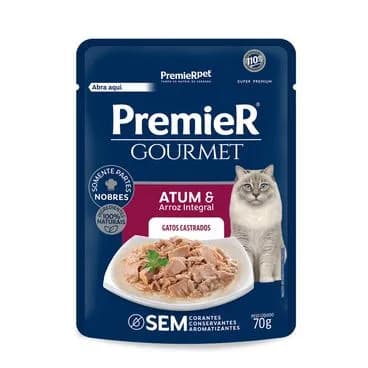 PREMIER GOURMET GATO AD.CASTR.ATUM 20X70GRS