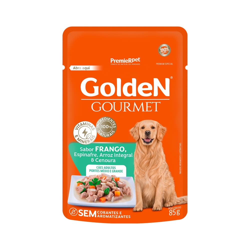 GOLDEN GOURMET CAO AD. PORTE MED/GDE FGO 20X85GRS