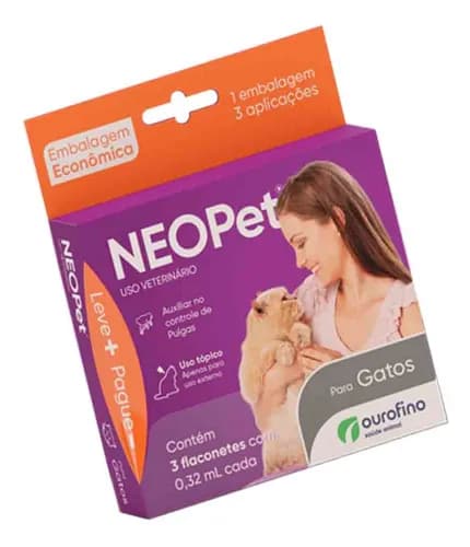 NEOPET 0.32ML C/ 3 FLACONETES GATO