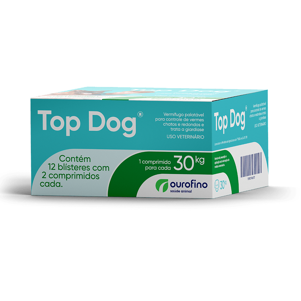 TOP DOG 30KG DISPLAY C/12 BLISTERES (3000MG)