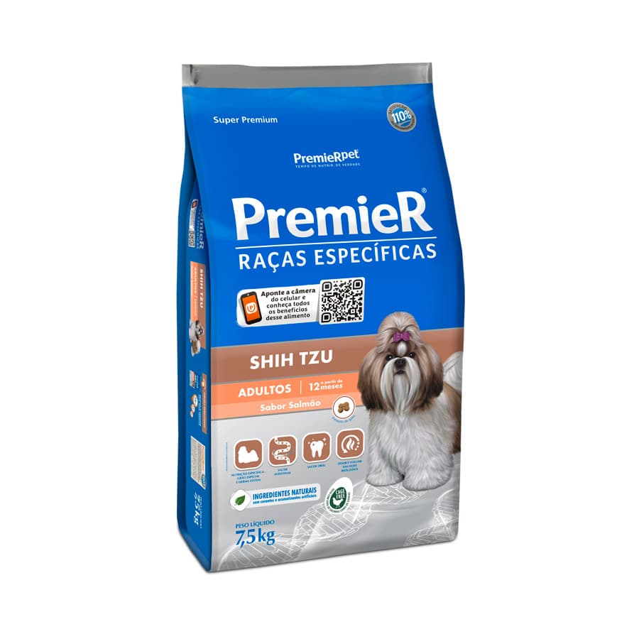 PREMIER SHIH TZU ADULTO SALMÃO 7.5KG