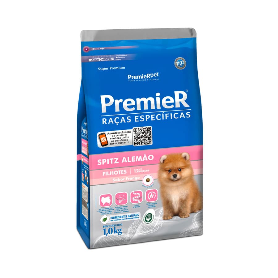 PREMIER SPITZ ALEMÃO FILHOTE 1KG