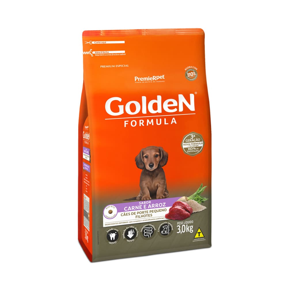 GOLDEN FILHOTE CARNE MB 3KG
