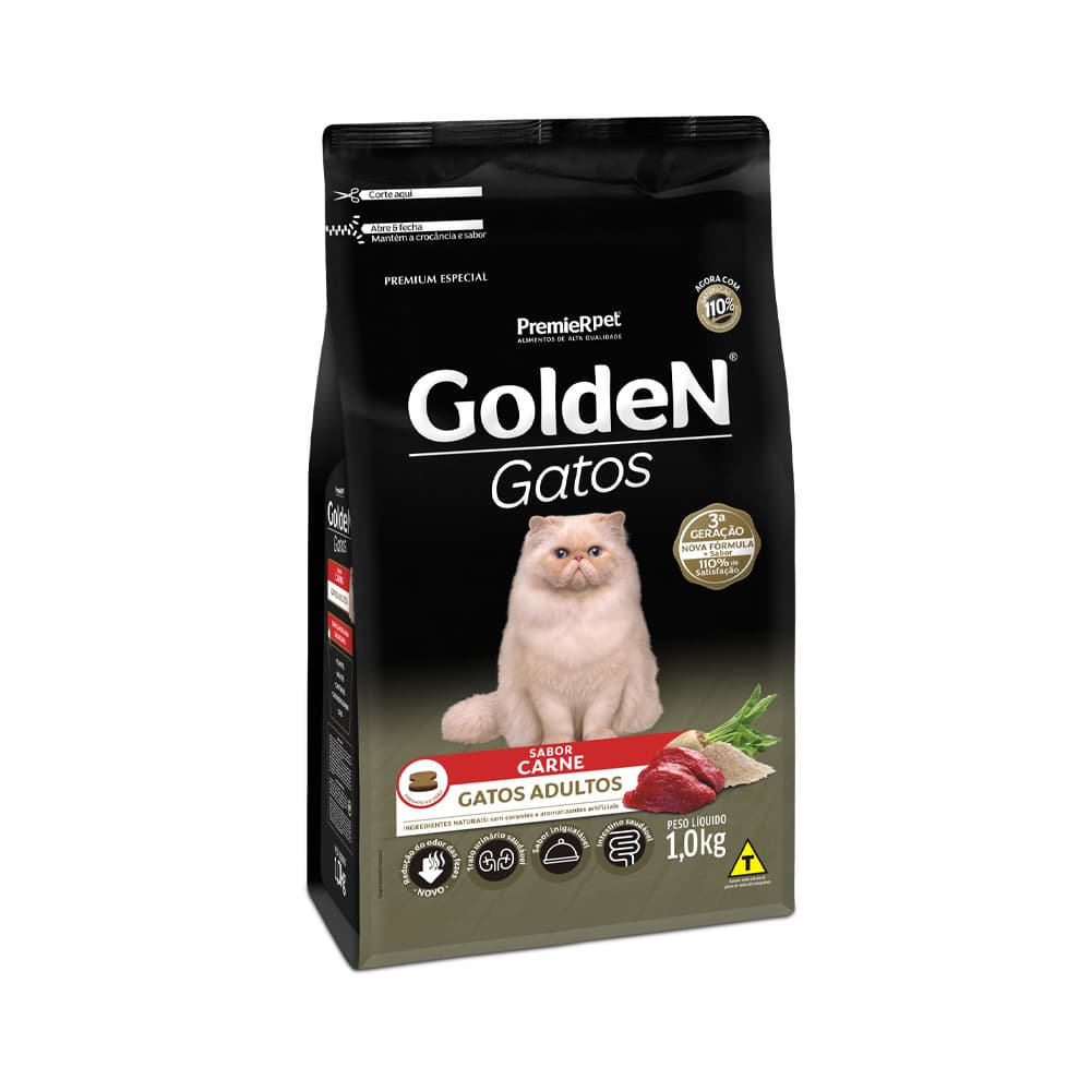 GOLDEN GATOS ADULTO CARNE 1KG