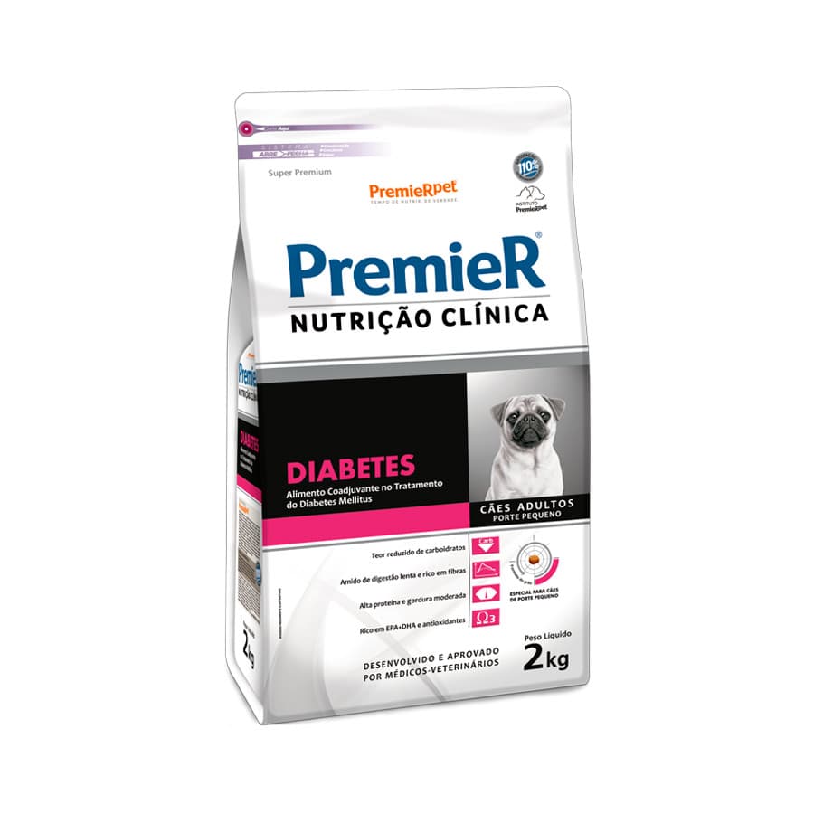 PREMIER NUTR.CÃO DIABETES PEQ.PORTE 2KG