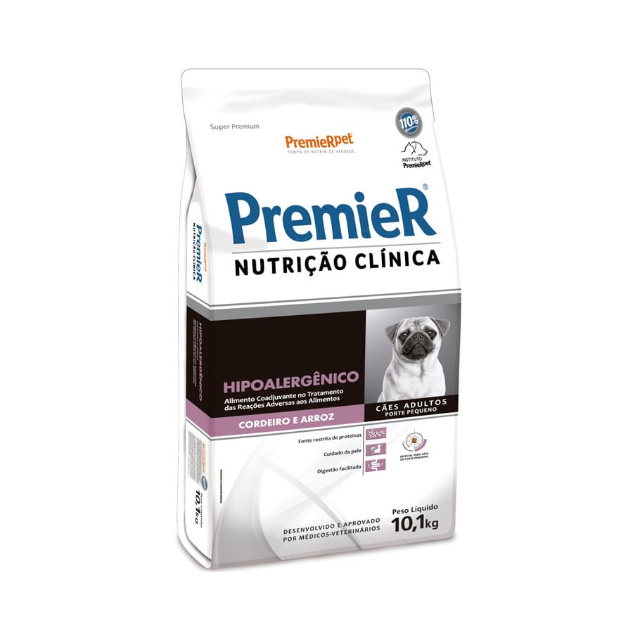 PREMIER NUTR.CÃO AD. HIPO CORDEIRO PEQ PORTE 10.1KG