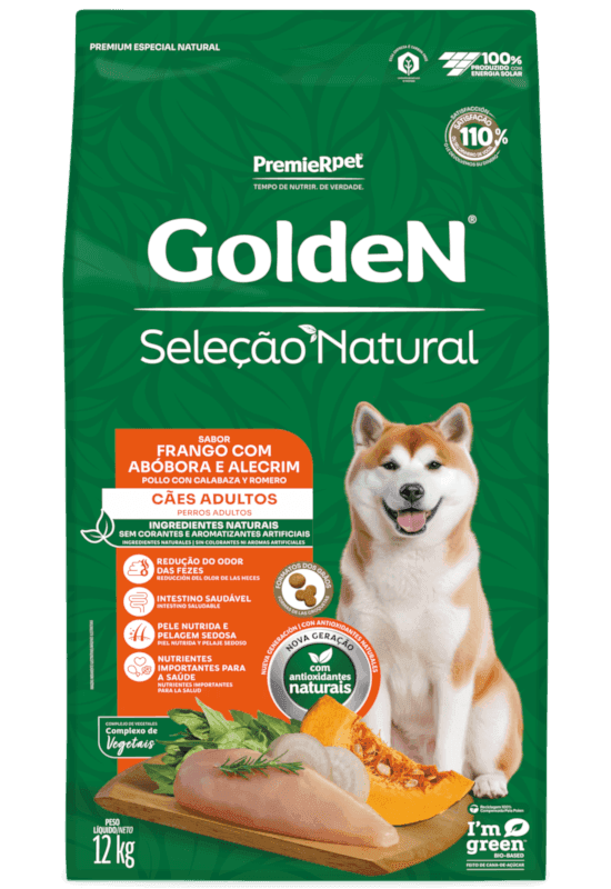 GOLDEN SEL.NATURAL AD. ABOBORA 12KG