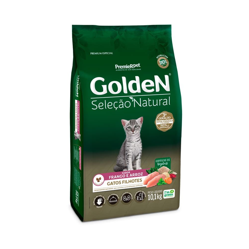GOLDEN SEL.NATURAL GATO FILHOTE 10.1KG
