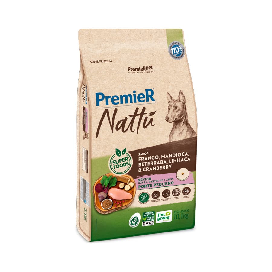 PREMIER NATTU SENIOR PEQ.PORTE MANDIOCA 10.1KG