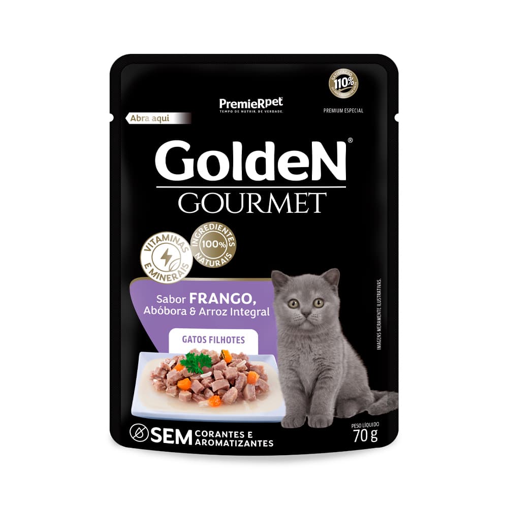 GOLDEN GOURMET GATO FIL. FRANGO 20X70GRS